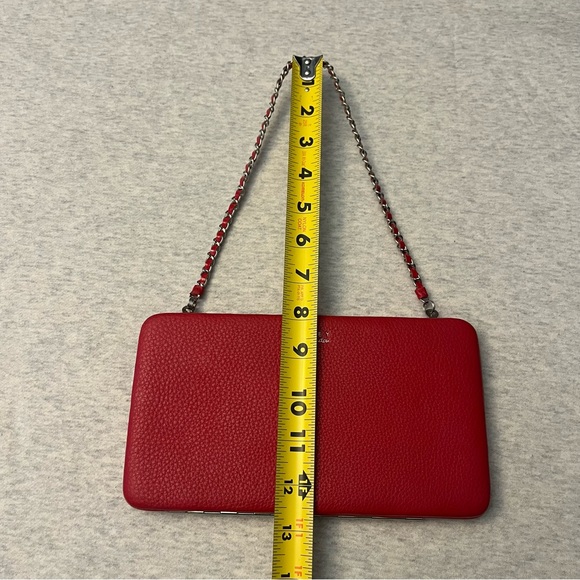 Radley London Red Leather Chain Clutch Wallet - Picture 6 of 16